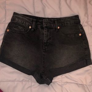 Wild Fable black high rise denim shorts
